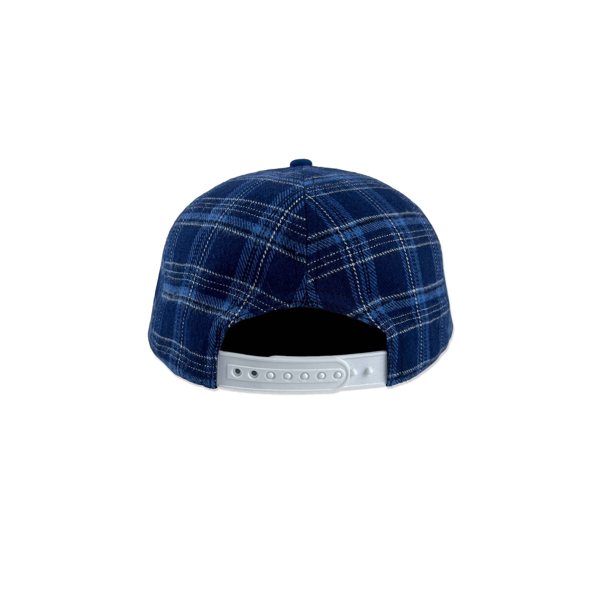 Born Too Late Plaid Snapback Blue